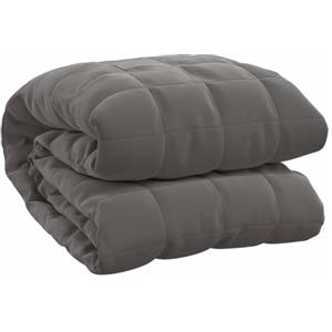 vidaXL Coperta Ponderata Grigia 220x235 cm 15 kg Tessuto