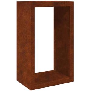 vidaXL Rastrelliera per Legna 60x40x100 cm in Acciaio Corten, Porta Legna, portalegna da Esterno, portalegna da Interno, Porta ceppi