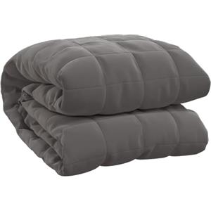 vidaXL Coperta Ponderata Grigia 220x240 cm 11 kg Tessuto