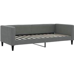 vidaXL Letto da Giorno Grigio 90x200 cm in Tessuto