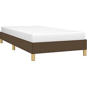 vidaXL Giroletto Senza Materasso Marrone Scuro 90x200 cm Tessuto