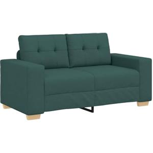 vidaXL Divano Divanetto Verde Scuro 160x77x82 cm in Tessuto, divanetto, divano, divano, divano a 2 posti, divano, divano a incandalco, divano imbottito