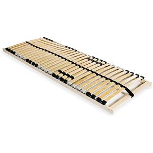 vidaXL Legno Faggio Rete a Doghe 7 Zone con 28 Doghe 80x200cm Telaio Giroletto