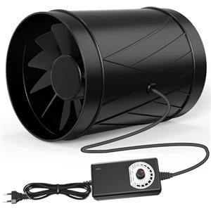 Aygrochy Ventola Aspirazione regolabile da 150 mm, con motore EC, 586 m³/h, Estrattore Aria per giardini d'inverno, tendoni, cantine, garage, cucina