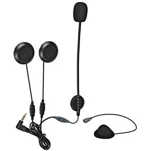 QSPORTPEAK V6 ricambi interfono moto,auricolare per casco moto per interfono casco V6 e V4, auricolare con cav rigidi e morbidi , jack da 3,5 mm è compatibile con la maggior parte dei telefoni cellulari
