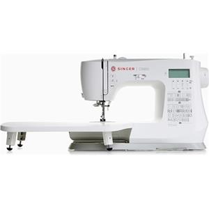 SINGER C5955 - Macchina da cucire elettronica professionale e macchina da cucire con 200 punti, 8 occhielli, infila ago automatico, schermo LCD, 2 LED, 8 piedi per cucito creativo, pelle e