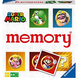 Ravensburger - Memory Super Mario | Gioco Di Carte Per Tutta La Famiglia | Gioco Bambino 3 Anni O Più 2-8 Giocatori | Giochi Carte Per Bambini Edizione In Italiano