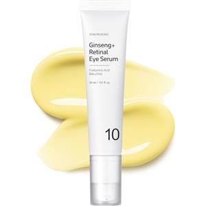 TOSOWOONG Ginseng Plus Siero Contorno Occhi al Retinale con Niacinamide e Bakuchiol, cura cosmetica per borse sotto gli occhi, linee sottili, occhiaie e rughe, Skincare coreana, 30ml