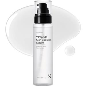 TOSOWOONG 9 Peptide Skin Booster Siero, essenza viso rigenerante con Niacinamide e Acido ialuronico per tutti i tipi di pelle, Skincare coreana, senza parabeni, 150ml