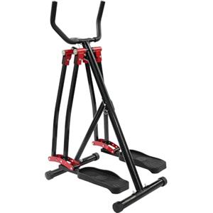 GIDRLL Allenatore ellittico pieghevole 2 in 1 compatto con schermo LCD, attrezzo per l'allenamento cardio per la casa per braccia e gambe, silenzioso e salvaspazio, portata fino a 150 kg