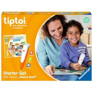 Ravensburger Tiptoi Starter Set 00112: Libro con Penna e Illustrato Search And Discover My World - Giochi educativi per Bambini dai 2 Anni - Giocattoli a Partire dai 2 Anni