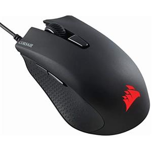 Corsair Harpoon PRO RGB, FPS/MOBA Mouse Gaming Ottico 12000 DPI Ottico Sensore, Leggera, 6 Pulsanti Programmabili, Retroilluminazione LED RGB, Nero
