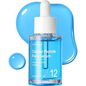 TOSOWOONG Siero Viso Copper Peptide, GHK-Cu e 12 peptidi, siero viso idratante per uso quotidiano, skincare coreana, 33ml