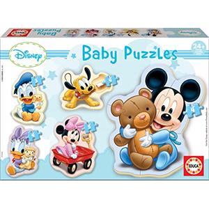 Educa - Baby Puzzle Topolino Mickey Mouse | 5in1 Baby Puzzle 3/4/5 pezzi | Mickey Disney, Primo Puzzle | dai 2 anni (13813)