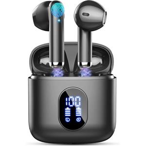 Drsaec Cuffie Bluetooth 5.4, 2026 Nuovo Auricolari Bluetooth 6D Stereo Cuffie Wireless In Ear con 4 ENC Mic, 30Ore Cuffie Senza Fili Cancellazione Rumore Cuffiette Sport Headphones IP7 Impermeabili Earbuds
