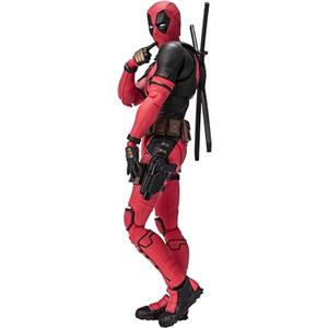 Bandai TAMASHII NATIONS S.H.Figuarts Deadpool & Wolverine - Action Figure con design aggiornato e parti opzionali