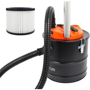 Boxer® Aspiracenere ciclonico con motore e filtro HEPA 18L | Potente aspirazione 1000W | Ideale per camini, stufe e barbecue | Filtro lavabile e tecnologia ciclonica