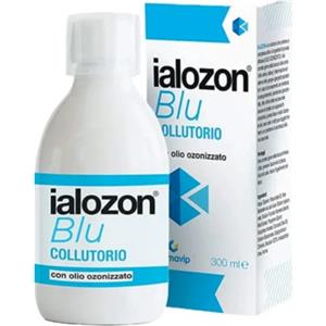 GEMAVIP di Ottavio Podda Ialozon Blu Collutorio 300ml - Dispositivo medico per gengiviti, parodontiti e ulcere orali