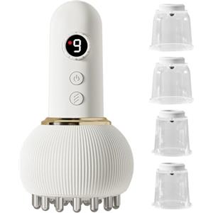 Sparklenut Massaggiatore anti-cellulite, massaggiatore linfatico Vitaflow a 9 marce, massaggiatore massaggiatore per schiena, collo e gambe (Gua Sha Cupper)