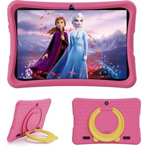 DigiLand Tablet 10,1 Pollici per Bambini, Android 15 Tablets con Custodia Protettiva, 6+64 GB, Schermo IPS 1280*800, 2MP+5MP, 6000 mAh Tablett con Controllo Genitoriale e iWawa, Rosa(Senza Caricatore)