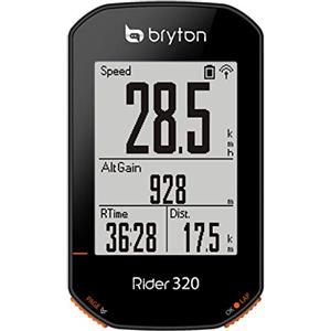 Bryton Rider 320E Ciclo Computer GPS, Display 2.3, Nero