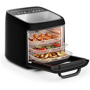 Princess Airfryer Oven Vision, Capacità 12,6 L, Potenza 1800 W, Forno Ad Aria Multifunzionale Con Finestra, Facile Da Pulire, 01.182288.01.001