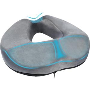 HELILBSRIAIN Ciambella per Sedersi Ergonomica - Cuscino Sedia in Memory Foam, Ciambella Antidecubito per Casa, Ufficio e Auto, Cuscino Sedia Confortevole
