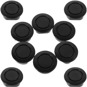 NUSITOU Copertura per Foro Sensore Auto in Plastica Nera 10 Pezzi, Tappo Decorativo per Paraurti Anteriori e Posteriori, Accessori Esterni per Camion, Facile da Pulire e Migliorare
