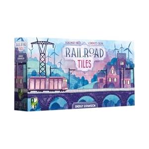 Cranio Creations - Railroad Tiles, Energy Expansion - Espandi il tuo Viaggio Ferroviario con Tralicci e Pale Eoliche! - 1-4 Giocatori, 45 Min - Età 8+ - Espansione - Edizione in Lingua Italiana