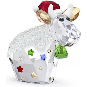 Swarovski Mo Natale Edizione Annuale 2025 - Decorazione in Cristallo con 404 Sfaccettature e Effetto Golden Shadow
