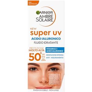 Garnier Ambre Solaire Fluido Idratante Viso SPF50 con Acido Ialuronico - 40 ml