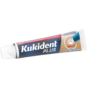 Procter & Gamble Kukident Plus Sigillo Crema Adesiva per Dentiere Sapore Neutro 40g - Barriera Anti-Infiltrazioni