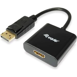 Equip 133438 Cavo e Adattatore Video 0,2 m DisplayPort Maschio a HDMI Femmina, Risoluzione 1920 x 1080 Pixel