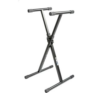 QUIK LOK BS/619 - Supporto a X Regolabile per Tastiera e Amplificatore, Braccetti Telescopici, Colore Nero