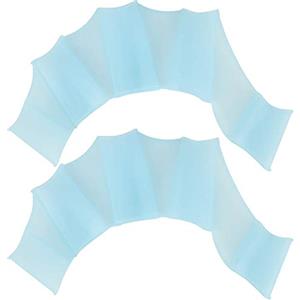 Alomejor Pinne per Nuoto a Mano - Acquatici Palm Swim Flippers con Dita Palmate Paddle - Grande Varco per Adults(M)