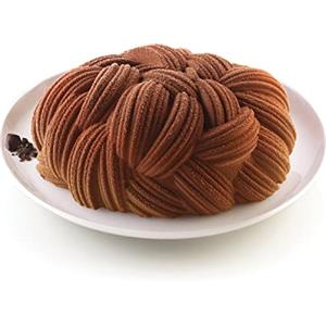 silikomart | Stampo in Silicone per Torta Moderna WOOLY, Antiaderente, Confezione da 1 Stampo per Dolci, 3D Design, Ø 190 h 72 mm, Volume 1,46 ml, Made in Italy
