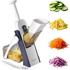 SupMaKin Mandolina di verdure, Spessore regolabile Patate Affettatrice Cipolla Chopper Kitchen Chopping Artifact Multifunzionale Cutte
