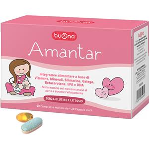 BUONA SPA Amantar 20+20 Compresse - Integratore Multivitaminico e Minerali
