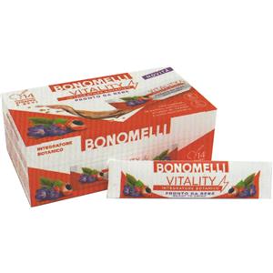 Bonomelli Integratore Botanico Vitality - 14 Stick con Zafferano, Tè Matcha e Guaranà per Ridurre Stanchezza e Affaticamento