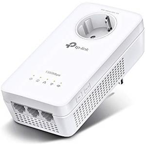 TP-Link TL-WPA8631P Powerline Extender Solo AV1300 + Wi-Fi AC1200 con presa passante Schuko, 3 porta Gigabit, Plug and Play