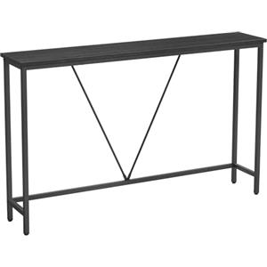 VASAGLE Tavolo Consolle Ingresso, Tavolo Stretto per Divano in Soggiorno, Salotto, Corridoio, Montaggio Facile, Grigio Antracite e Nero Inchiostro LNT020B04