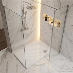 BB BuyBath Piatto doccia rettangolare 70x120 cm in ceramica antiscivolo - Gemma 2 | Dolomite