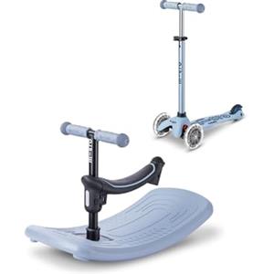 Micro Mini Micro Deluxe Rock & Go LED Ocean Slate | Deluxe Rock Scooter per bambini | Monopattino Deluxe Rock & Go LED Scooter