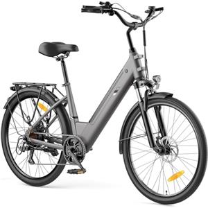 Touroll Bicicletta Elettrica, J1/J2 ST,Autonomia 100km,Batteria Rimovibile 15.6Ah, bicicletta elettrica uom, Motore 45 NM, 27,5''/26'' E-Bike (-J2 ST Grigio)