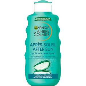 Garnier Ambre Solaire, latte idratante, lenitivo, post-sole, con aloe vera, 200 ml
