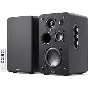 Majority D100X Diffusore da scaffale attivo | Sistema HiFi Stereo 2.0 | 100W | Casse Bluetooth 5.3 | HDMI ARC, Phono, RCA & AUX | Casse PC, TV, Giradischi (Nero)