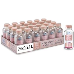 San Benedetto Skin Care, l'integratore alimentare con Collagene, Zinco e Acido Ialuronico, in Acqua Minerale Naturale, 24x220ml