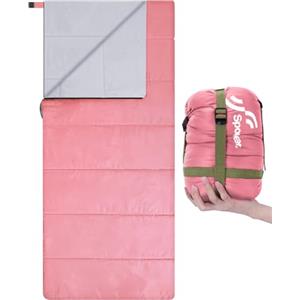 Sportneer Sacco a Pelo, Sportneer Estate Sacchi a Pelo per Adulti Sacchi a Pelo Leggero e Idrorepellente per Uso Interno ed Esterno,Zaino in Spalla e Campeggio ed Escursionismo, 15℃-25℃