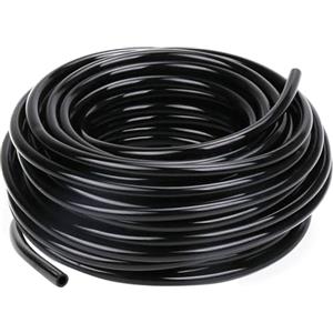 Wzzy Gurden Micro Tubo di irrigazione, Linea di irrigazione a Goccia, Tubo di Alimentazione Nero I.D 4mm/O.D 7mm per Sistema di irrigazione da Giardino(30M)