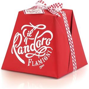FLAMIGNI, Pandoro Artigianale Classico, Ricetta Originale Tradizionale Italiana, Soffice e Dolce Pandoro Senza Canditi e Uvetta, Confezione Incartata a Mano, Ideale come Regalo di Natale, 1 kg
